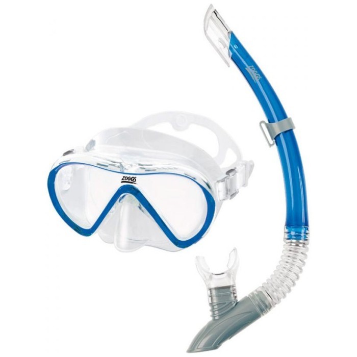 Маска и трубка ZOGGS Reef Explorer синий/прозрачный