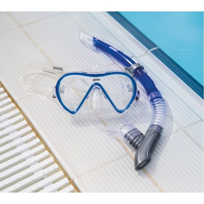 Маска и трубка ZOGGS Reef Explorer синий/прозрачный