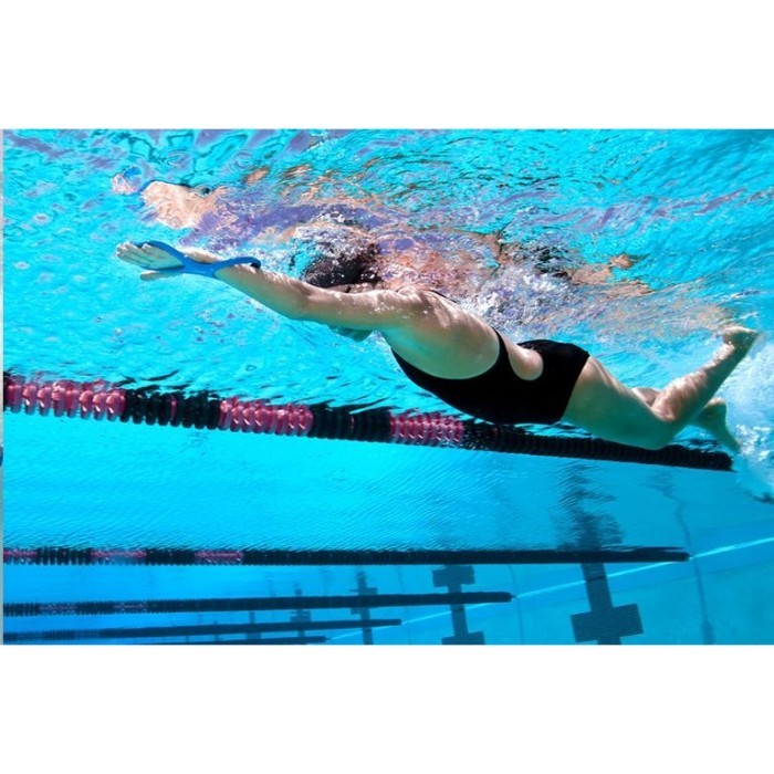 Лопатки-восьмерки для плавания детские Finis Forearm Fulcrum Junior синий