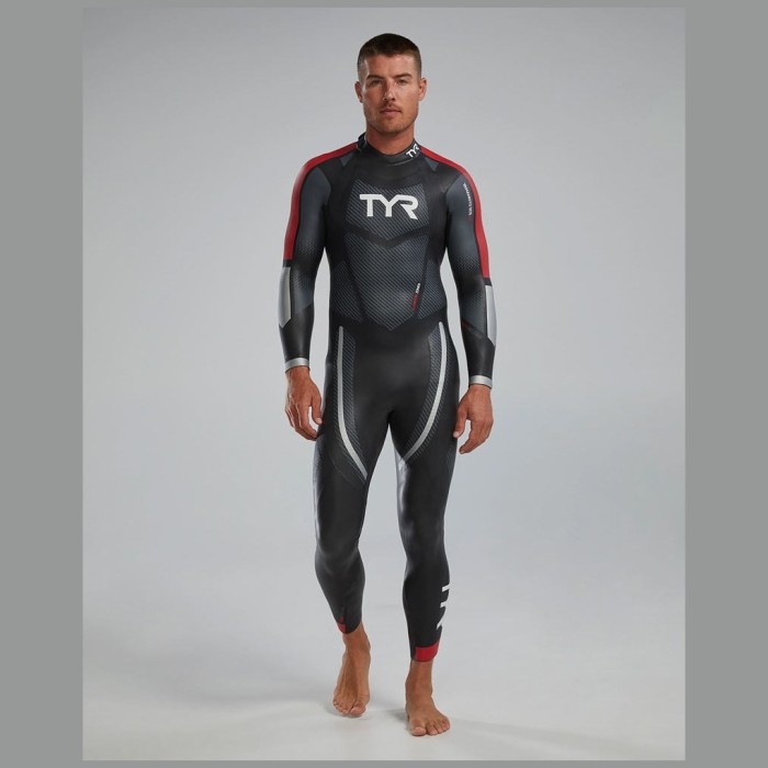 Гидрокостюм TYR Wetsuit Male Hurricane Cat 5 717 Красный