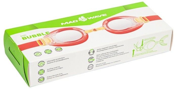 Madwave Очки для плавания детские Bubble kids