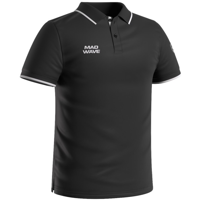Футболка поло  Madwave Polo MW stretch adult Черный