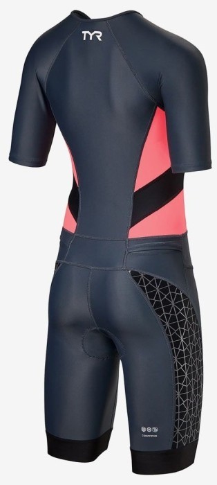 Стартовый костюм с коротким рукавов с молнией спереди TYR Women's Competitor Speedsuit