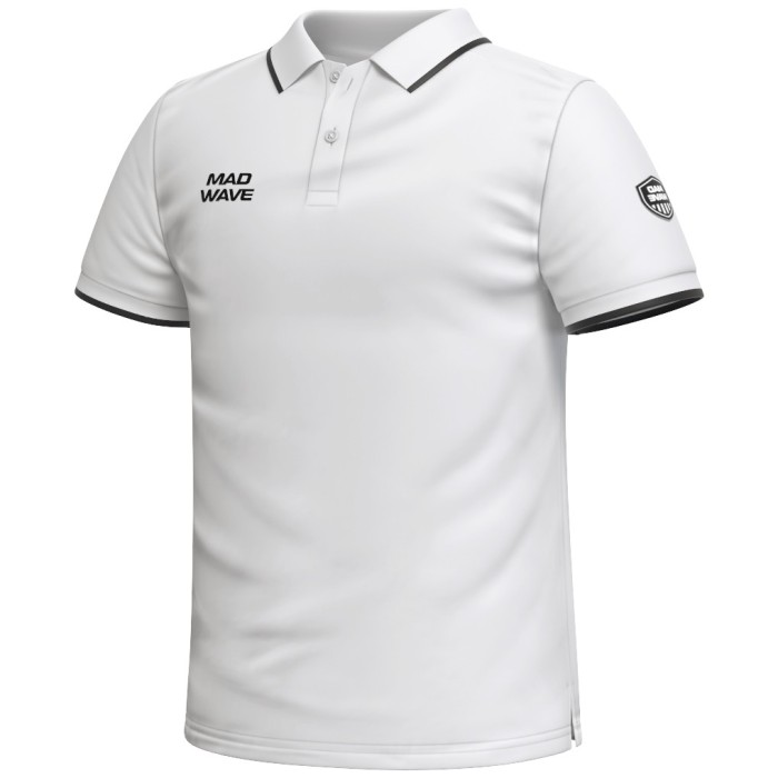 Футболка поло  Madwave Polo MW stretch adult Белый
