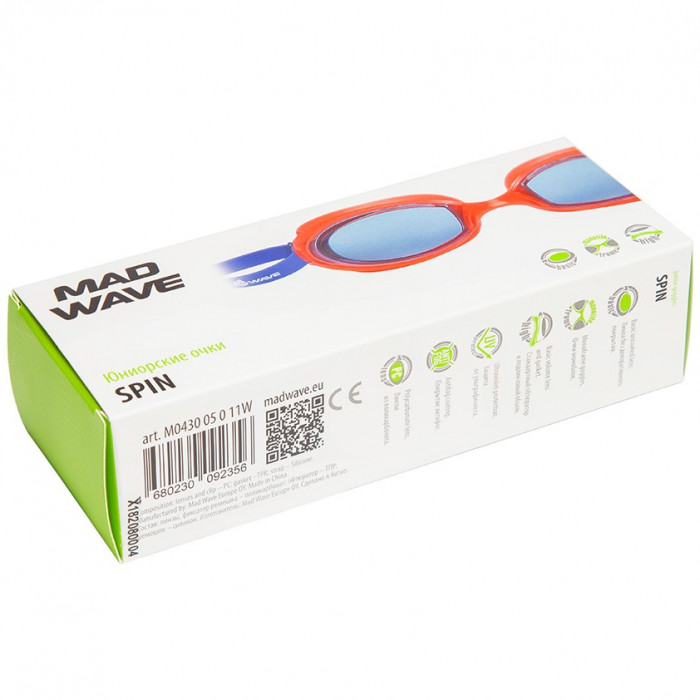 Madwave Очки для плавания юниорские Spin