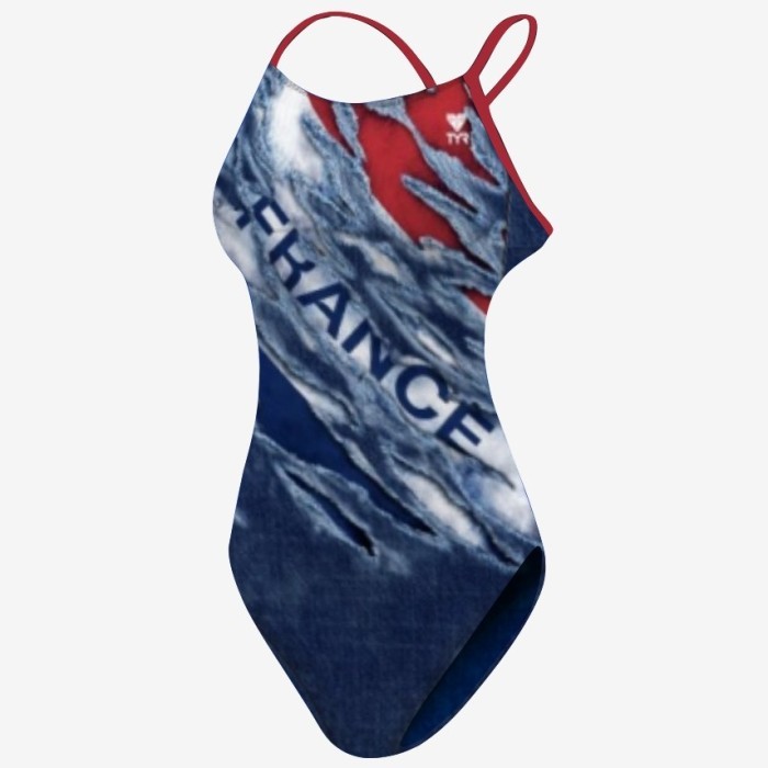 Купальник слитный TYR France Cutoutfit