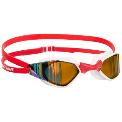 Очки для плавания Mad Wave Dynamix rainbow белый