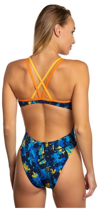 Madwave Женский купальник спортивный антихлор Crossback PBT A3