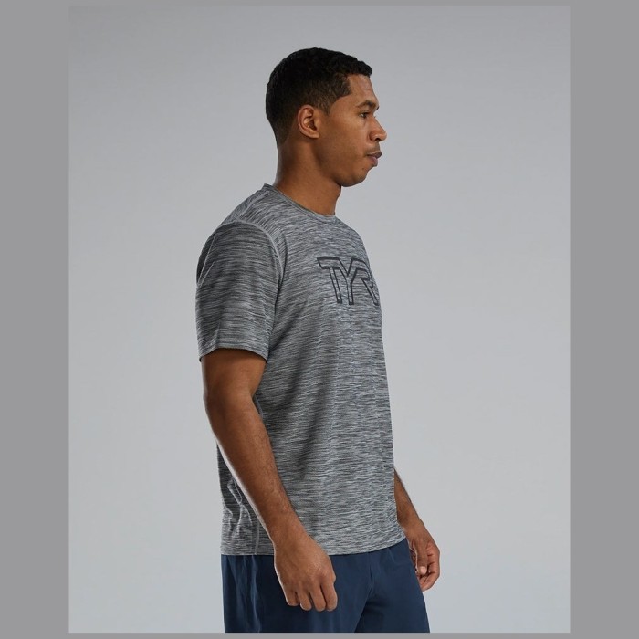 Футболка TYR Men's Airtec Tee Big Logo Solid/Heather