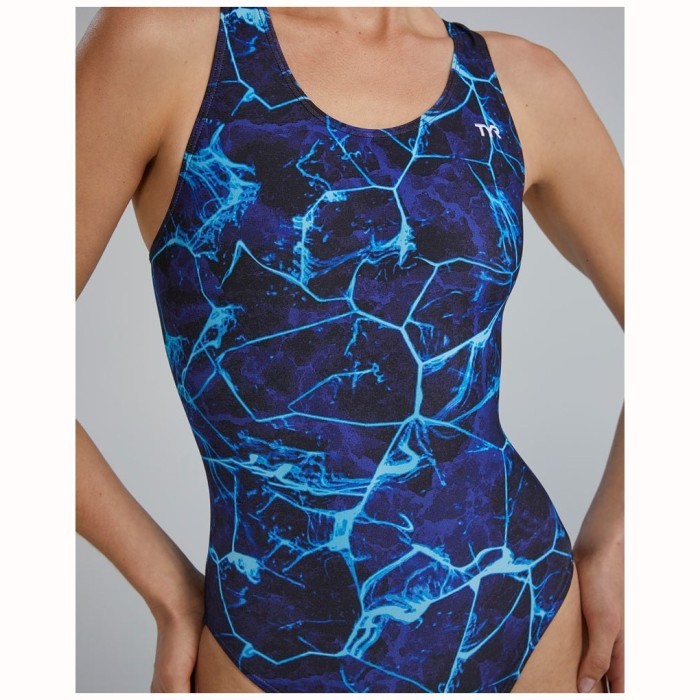 Купальник слитный TYR Synapse Maxfit 420 Голубой