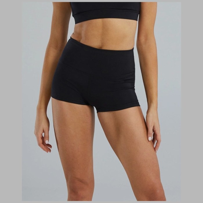 Шорты с высокой талией  TYR Women's Base Kinetic High-Rise Short Solid 001 Черный