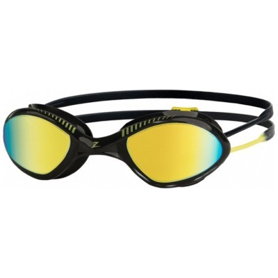 Очки для плавания ZOGGS Tiger Titanium Mirror, Black/Yellow черный/желтый (BKYLMLM)