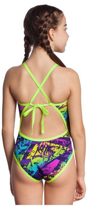 Madwave Юниорский купальник спортивный антихлор Diana junior PBT D7