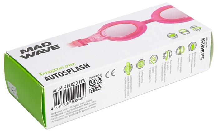 Madwave Очки для плавания юниорские Junior autosplash