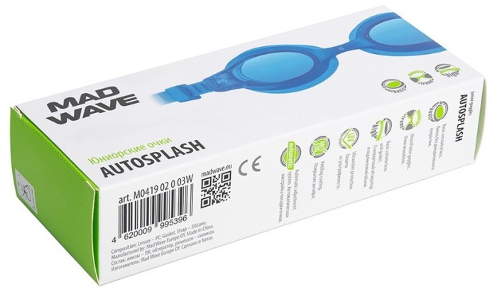 Madwave Очки для плавания юниорские Junior autosplash