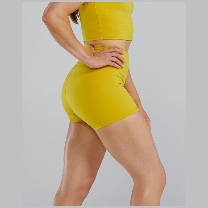 Шорты с высокой талией  TYR Women's Joule Elite High-Rise 3.25&quot; Short - Solid 720 Желтый