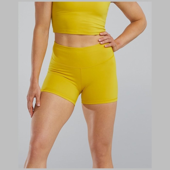 Шорты с высокой талией  TYR Women's Joule Elite High-Rise 3.25&quot; Short - Solid 720 Желтый