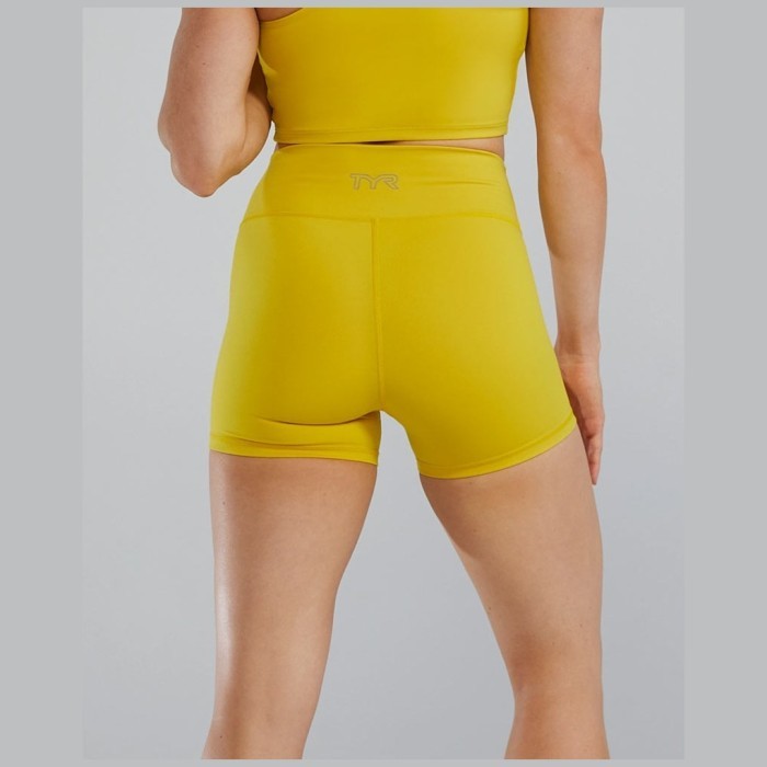 Шорты с высокой талией  TYR Women's Joule Elite High-Rise 3.25&quot; Short - Solid 720 Желтый