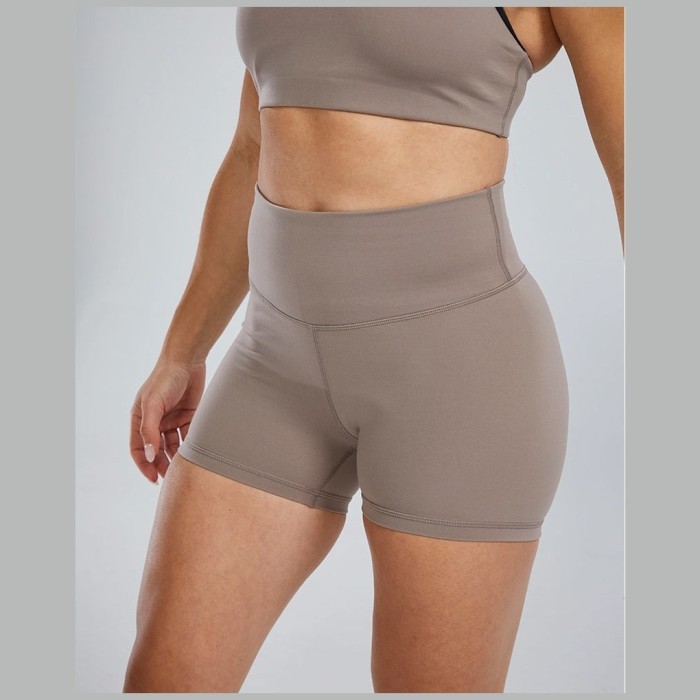 Шорты с высокой талией  TYR Women's Joule Elite High-Rise 3.25&quot; Short - Solid 176 Бежевый