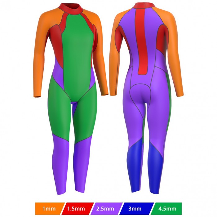 Madwave Гидрокостюм неопреновый женский OPNWTR Wahoo FLS women