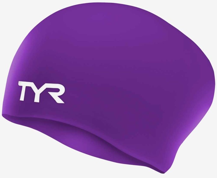 Шапочка для плавания TYR Long Hair Wrinkle-Free Silicone Cap