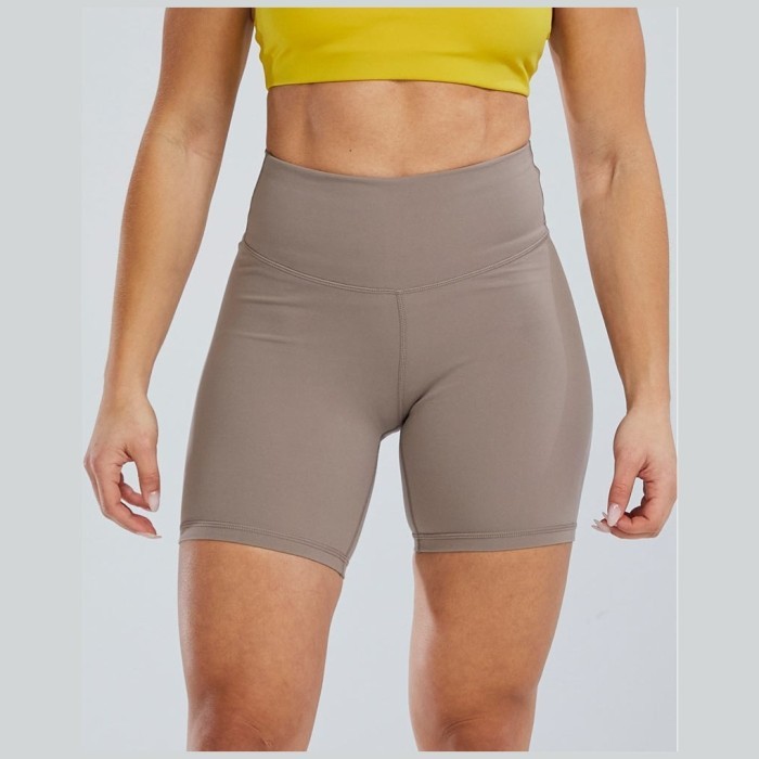 Шорты с высокой талией  TYR Women's Joule Elite High-Rise 6&quot; Short - Solid 176 Бежевый