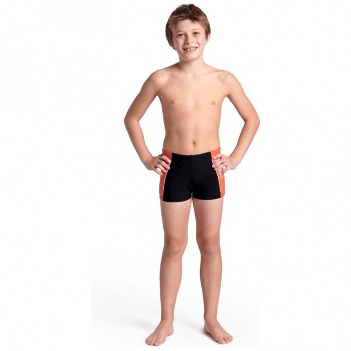 Плавки детские ARENA THRICE JR SHORT R black-calypso coral-white