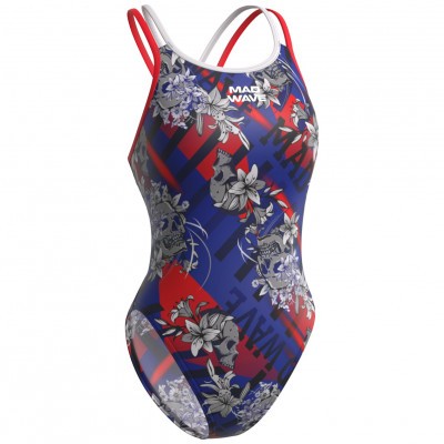 Madwave Женский купальник спортивный антихлор Crossback PBT A1