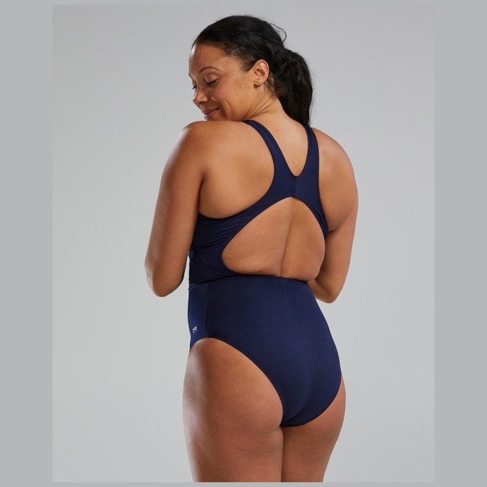 Купальник утягивающий TYR Solid Max Splice Controlfit Swimsuit 401 Синий